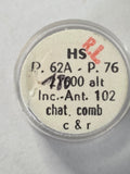 Balancier réglé à 3 bras avec spiral sous capsule d'origine (Incabloc / Réf. ISO 721) - HS (H. Sandoz & Fils / Henschoz SA) - HS P.62A - P.76
