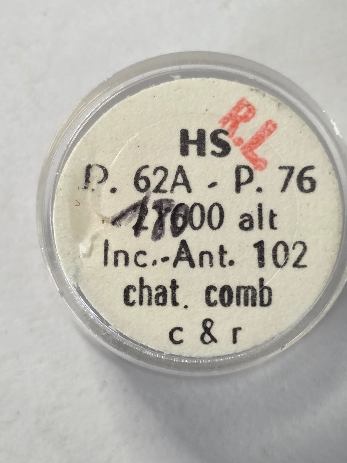 Balancier réglé à 3 bras avec spiral sous capsule d'origine (Incabloc / Réf. ISO 721) - HS (H. Sandoz & Fils / Henschoz SA) - HS P.62A - P.76