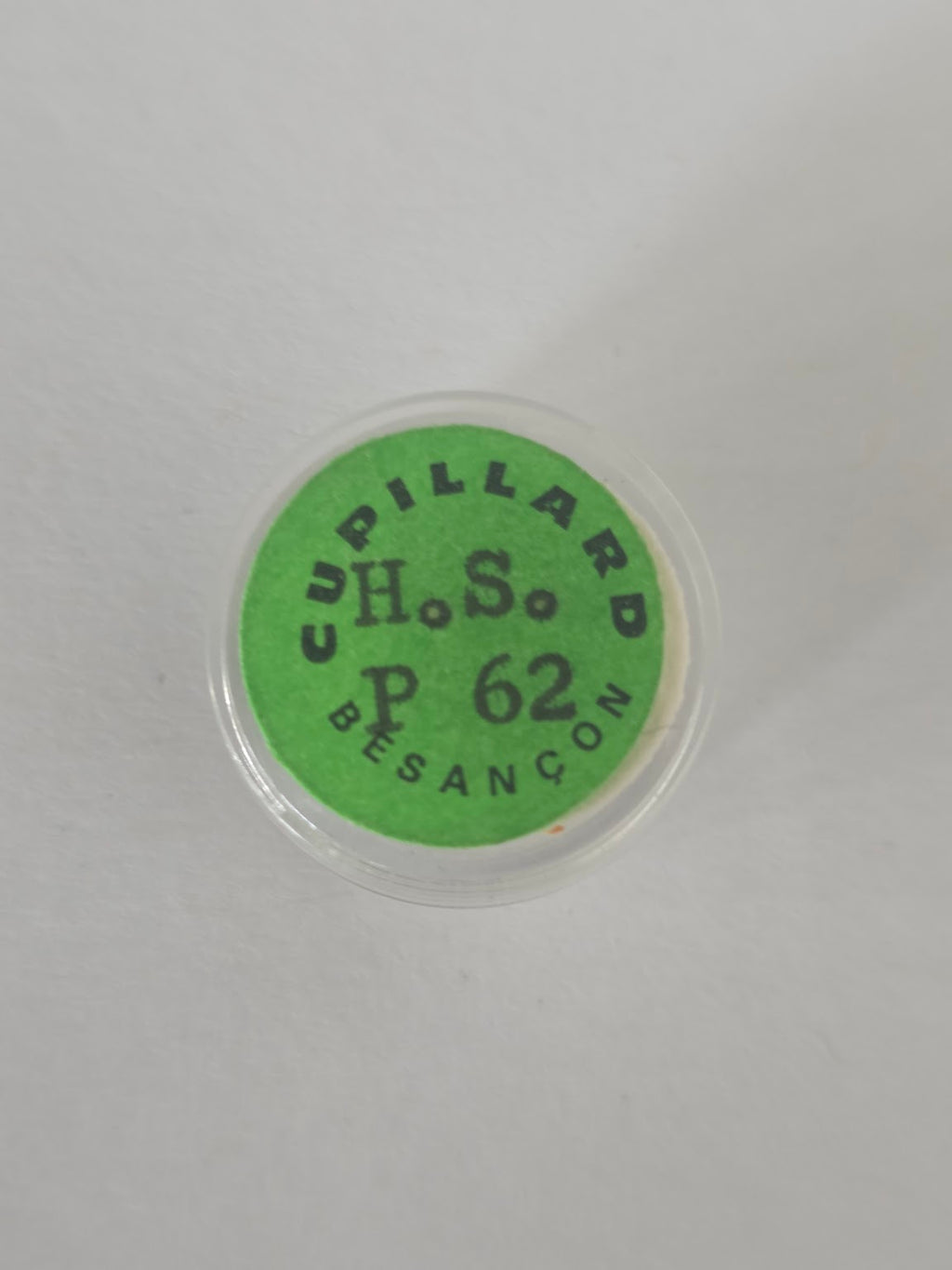 Balancier réglé à 3 bras avec spiral sous capsule rigide d'origine (Réf. ISO 721) - Cupillard Besançon / HS (H. Sandoz & Fils) - HS P 62 (H.S. P 62)