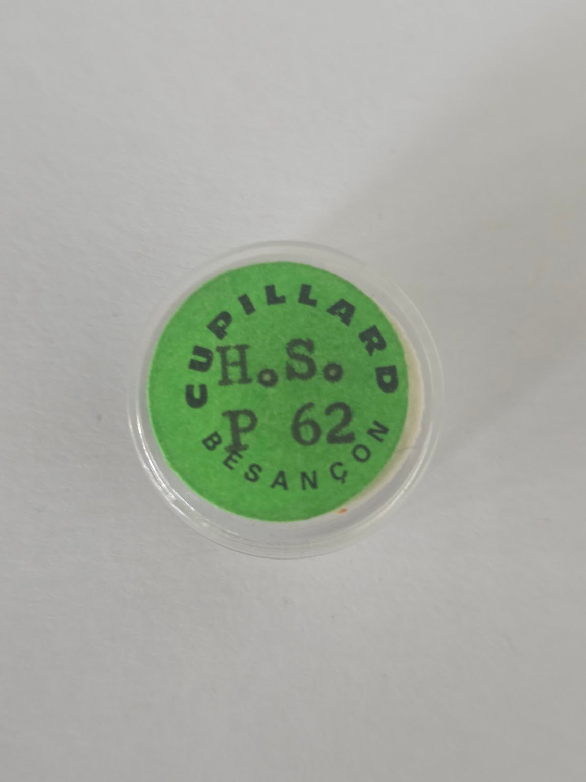 Balancier réglé à 3 bras avec spiral sous capsule rigide d'origine (Réf. ISO 721) - Cupillard Besançon / HS (H. Sandoz & Fils) - HS P 62 (H.S. P 62)