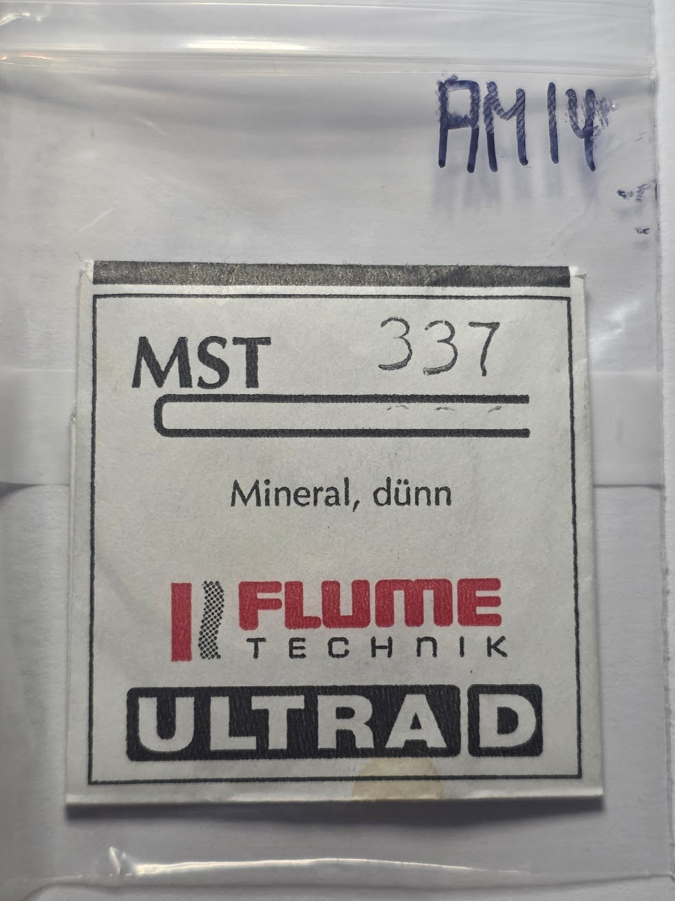 Verre minéral fin (dünn), épaisseur 0,7-0,8 mm - Flume Technik - MST 337