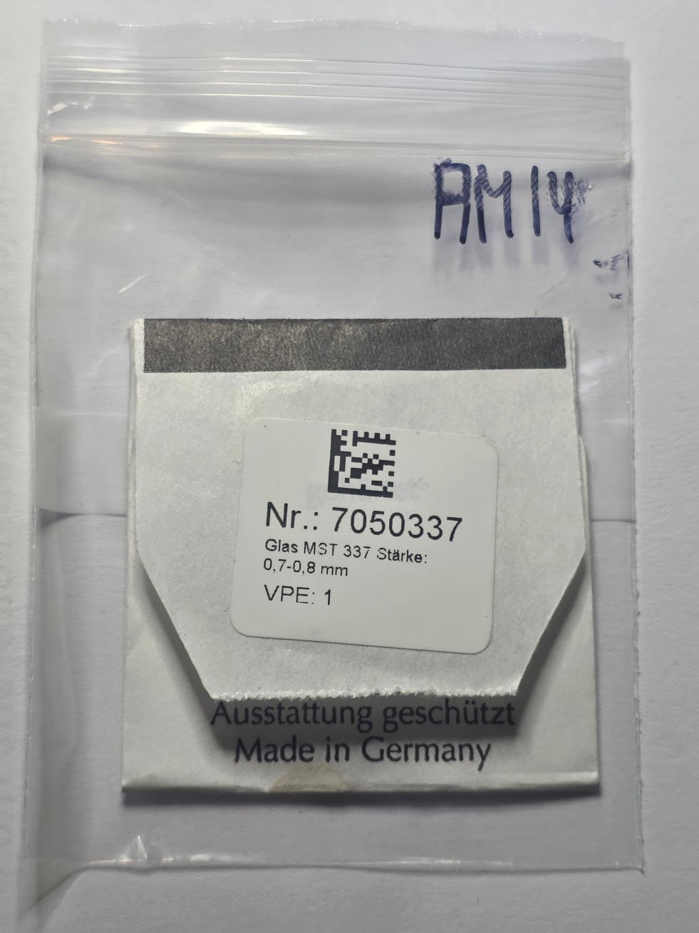 Verre minéral fin (dünn), épaisseur 0,7-0,8 mm - Flume Technik - MST 337