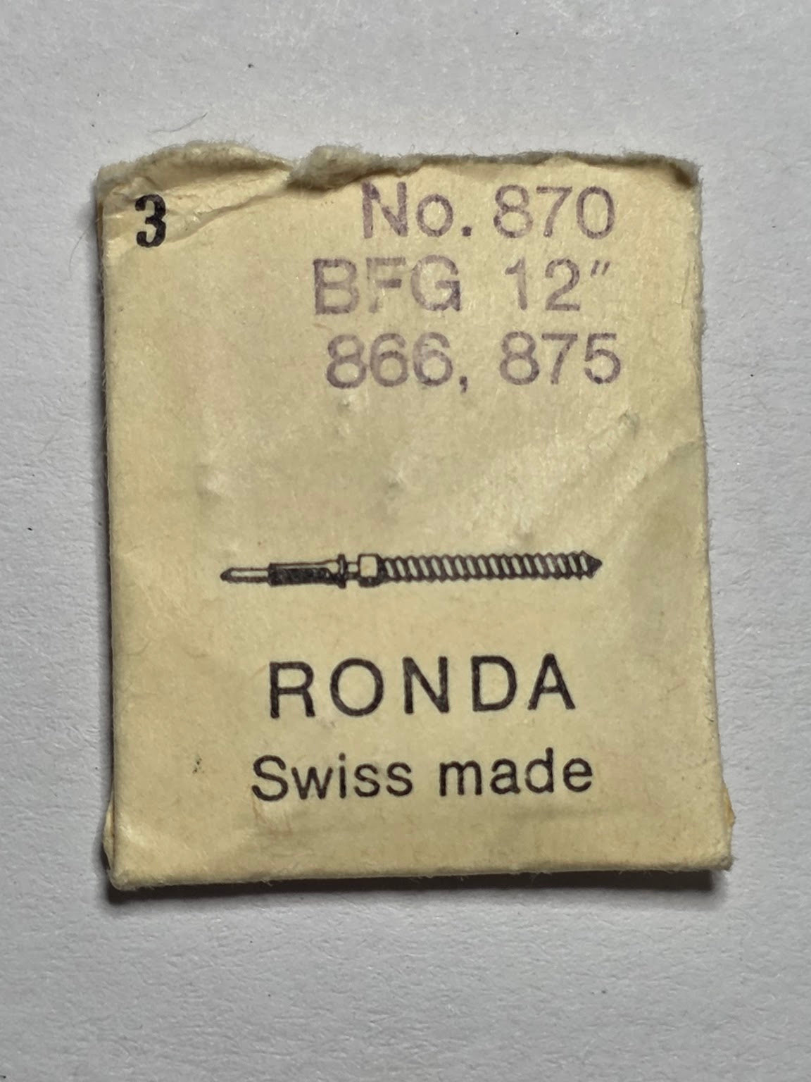 [AM167] RONDA / BFG (Baumgartner) - BFG 866 / 875 (Ronda 870)