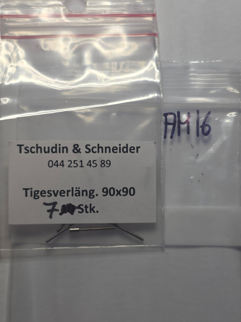 Lot de 7 tiges de rallonge - Tschudin & Schneider - 90x90