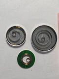 [AM204] ETA / EUROTEX - ETA 980 8 3/4 - Lot de 3 ressorts moteurs incassables EUROTEX (1,15 x 0,09 x ø 7,5 - N° 105 / N° 3)