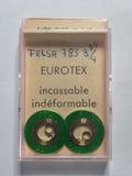 [AM206] FELSA / EUROTEX - FELSA 783 8 3/4 - Lot de 2 ressorts moteurs incassables EUROTEX (1,25 x 0,09 x ø 7,5 - N° 114 / N° 3)