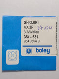 [AM209] Shiojiri / Epson (Seiko) - Shiojiri / Epson VX3F (VX124) - Lot de 3 tiges de remontoir Boley (Réf. 354-531)