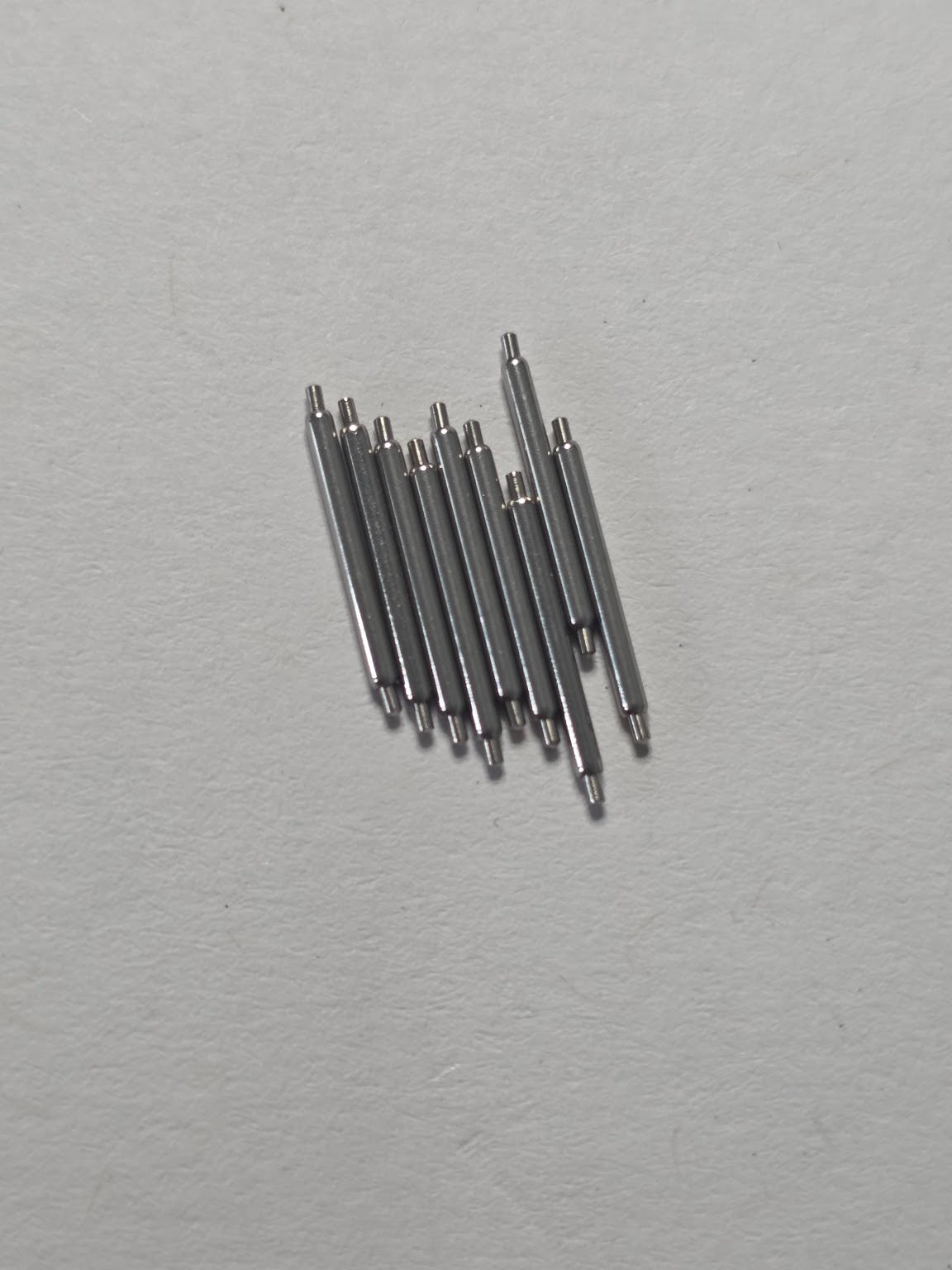[AM211] Générique Horlogerie / Boley - Lot de 9 barrettes à ressort INOX sans collerette Boley (10 mm / Ø 1.0 mm - C/16)