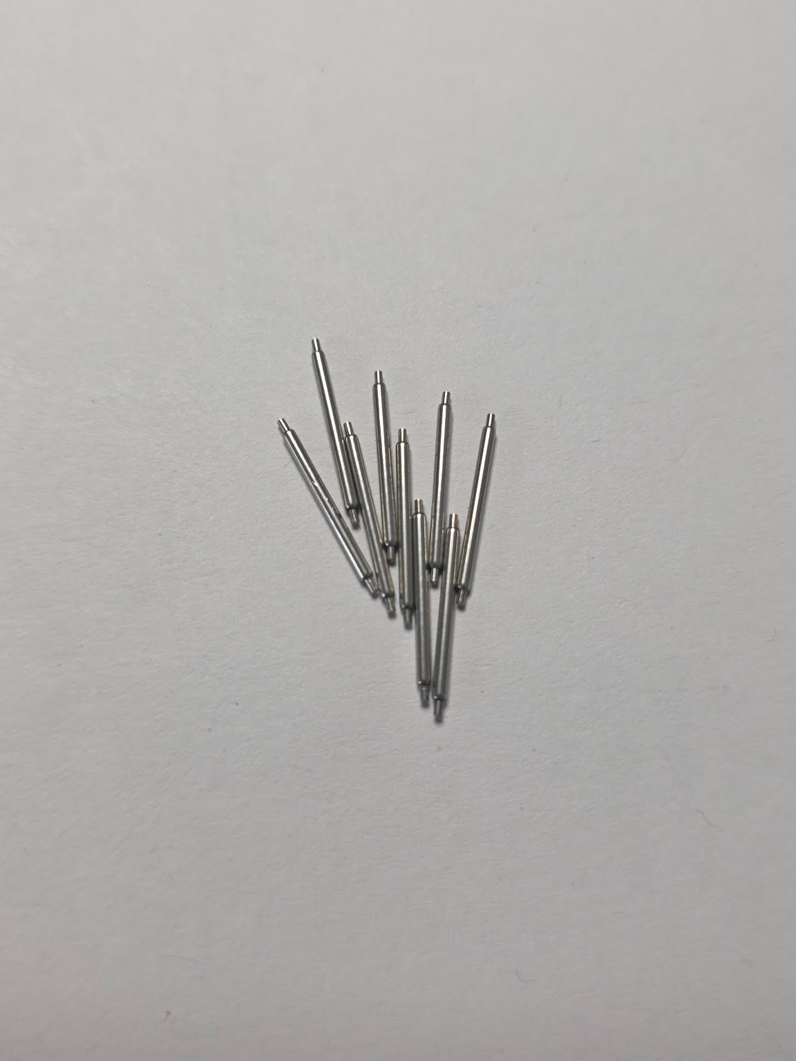 [AM214] Générique Horlogerie / Boley - Lot de 9 barrettes à ressort INOX sans collerette Boley (12 mm / Ø 1.0 mm - C/16)
