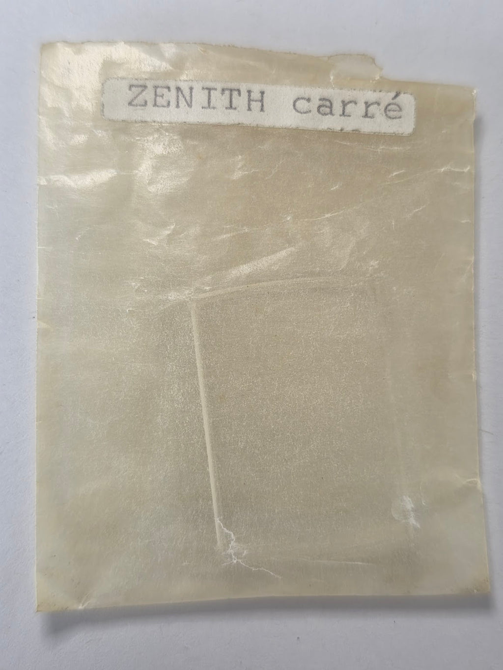 Verre plastique / rectangulaire galbée - Zenith Original - 22.5 mm