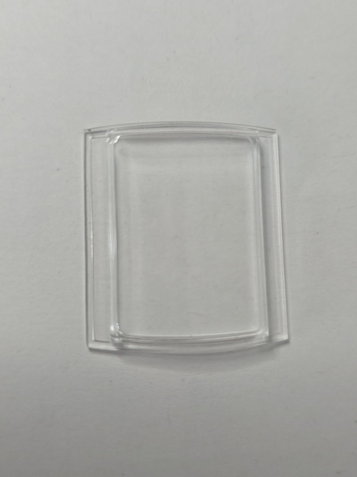 Verre plastique / rectangulaire galbée - Zenith Original - 22.5 mm